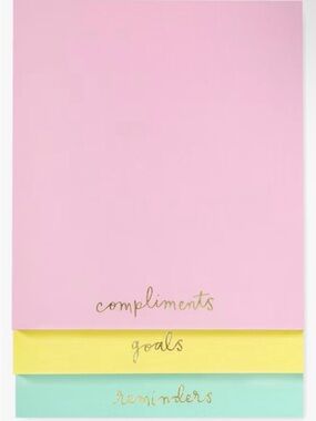 kate spade Pastel Notepad Trio notepad 225 total pages